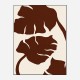 Monstera Canvas Brown Wall Art Print Monstera Canvas Brown Wall Art Print