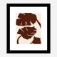 Monstera Canvas Brown Wall Art Print Monstera Canvas Brown Wall Art Print