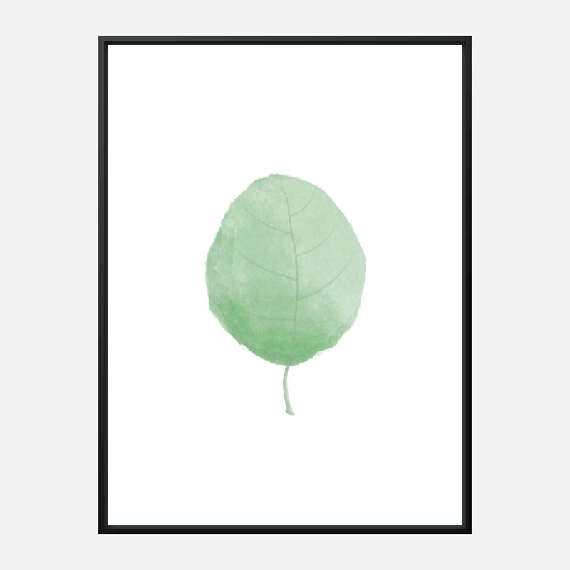 Single Leaf Wall Art Print