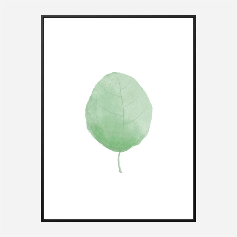 Single Leaf Wall Art Print