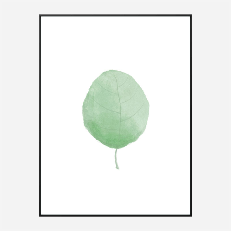 Single Leaf Wall Art Print