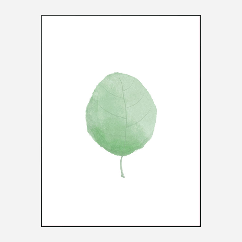 Single Leaf Wall Art Print