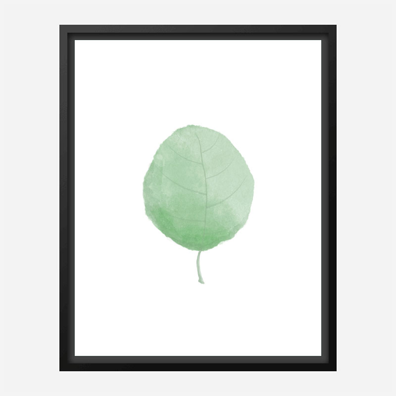 Single Leaf Wall Art Print