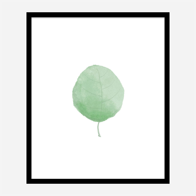 Single Leaf Wall Art Print