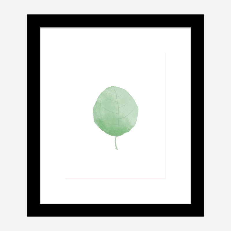 Single Leaf Wall Art Print