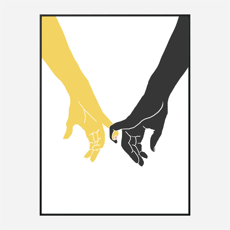 Hands Pinky Wall Art Print Hands Pinky Wall Art Print