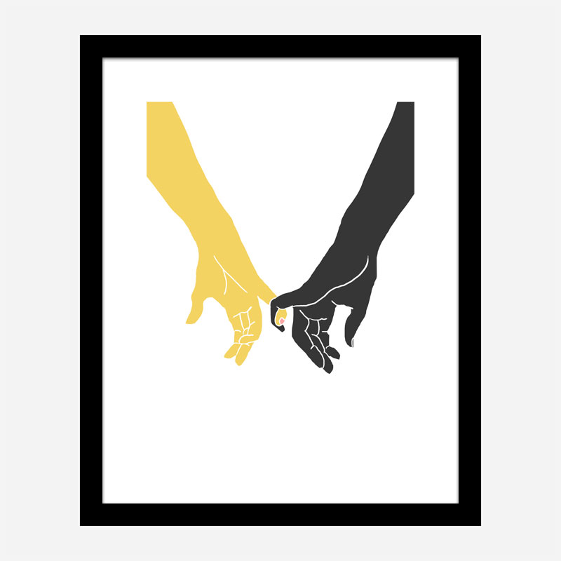 Hands Pinky Wall Art Print Hands Pinky Wall Art Print