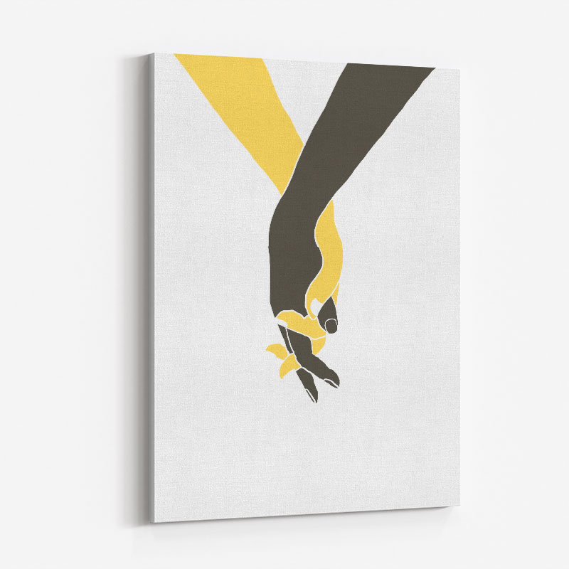 Holding Hands Wall Art Print