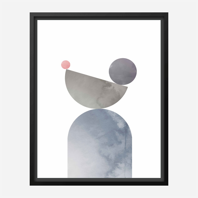 Geometrical Shapes 01 Wall Art Print