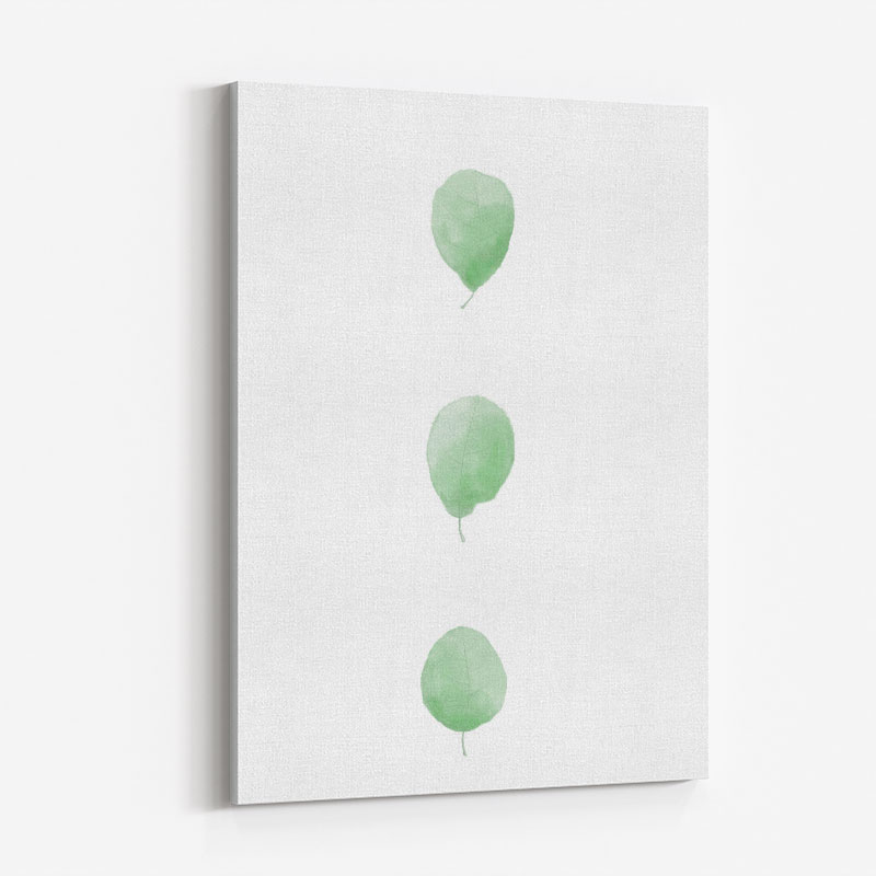 Birch Leaves in Row Wall Art Print