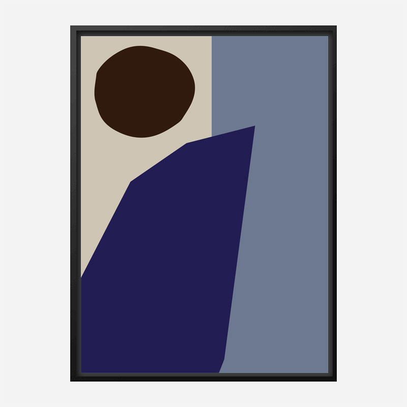 Color Blocks 02 Blue Wall Art Print Color Blocks 02 Blue Wall Art Print