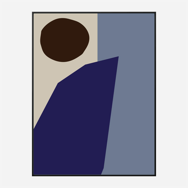 Color Blocks 02 Blue Wall Art Print Color Blocks 02 Blue Wall Art Print