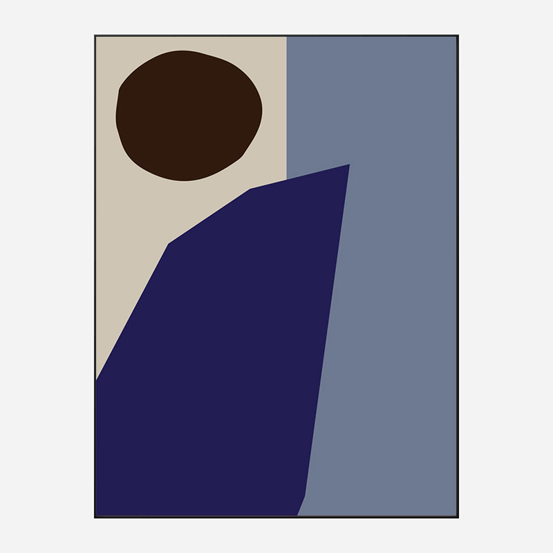 Color Blocks 02 Blue Wall Art Print Color Blocks 02 Blue Wall Art Print