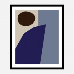 Color Blocks 02 Blue Wall Art Print