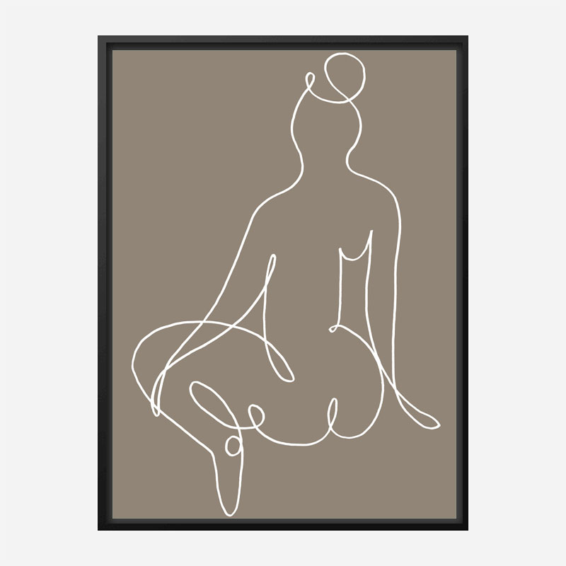 Sitting Down 02 Wall Art Print