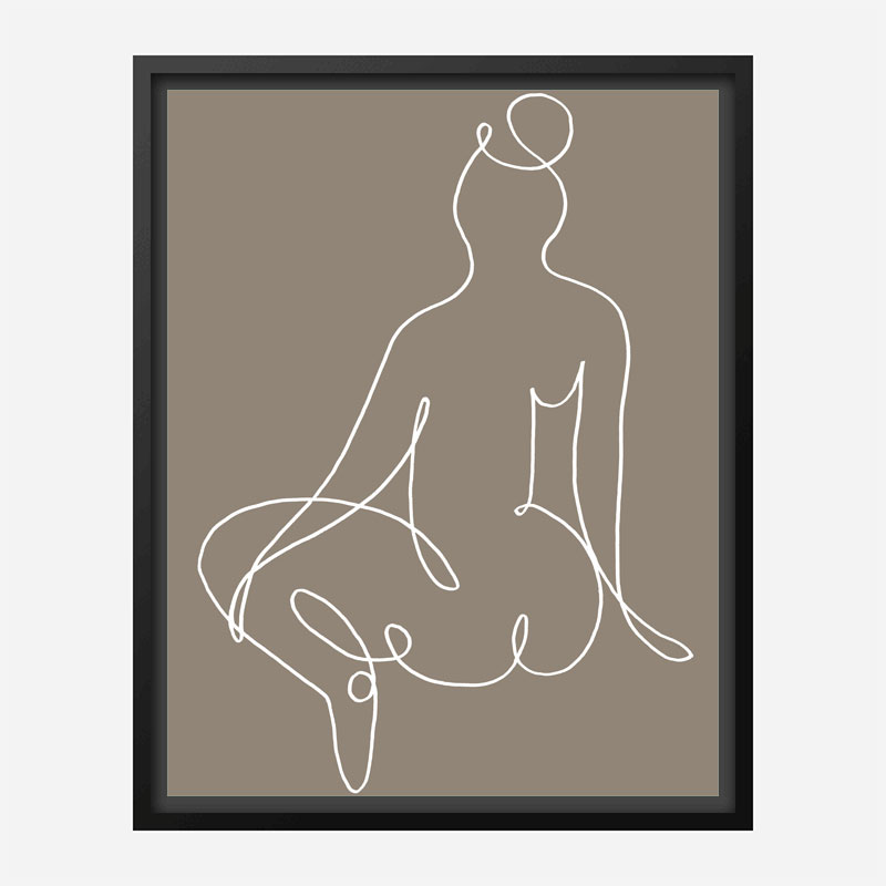 Sitting Down 02 Wall Art Print