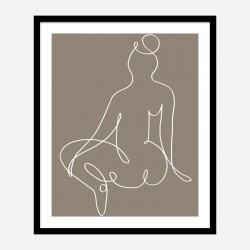 Sitting Down 02 Wall Art Print