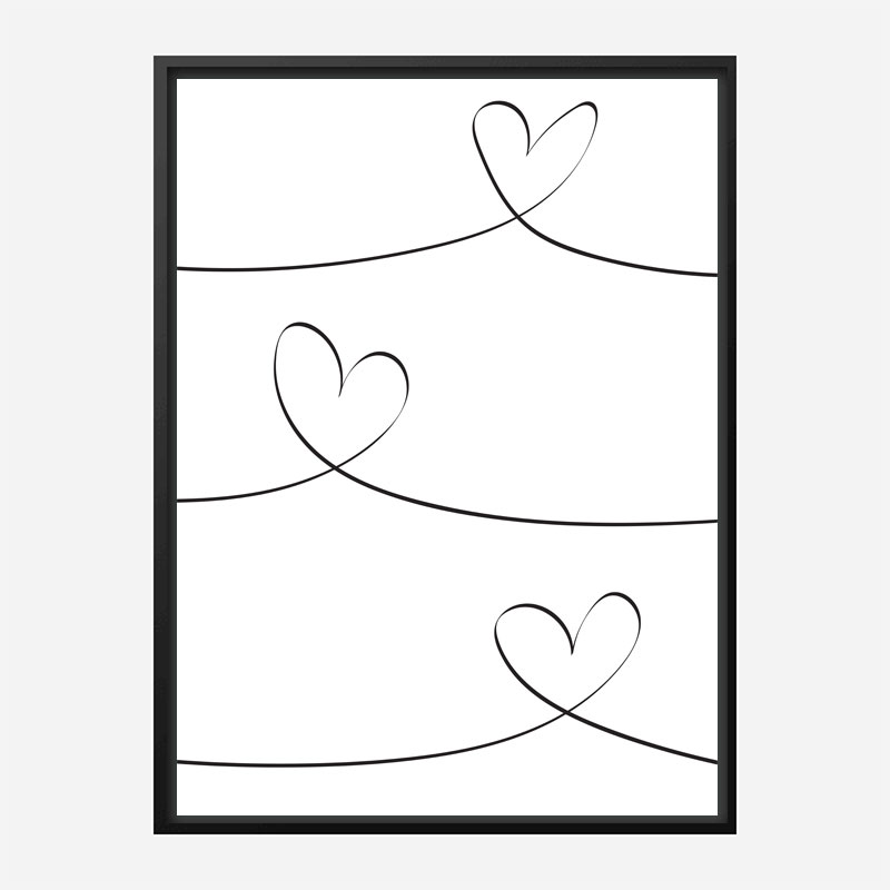 One Line 02 Wall Art Print