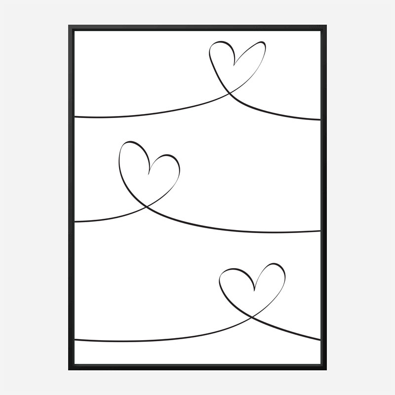 One Line 02 Wall Art Print