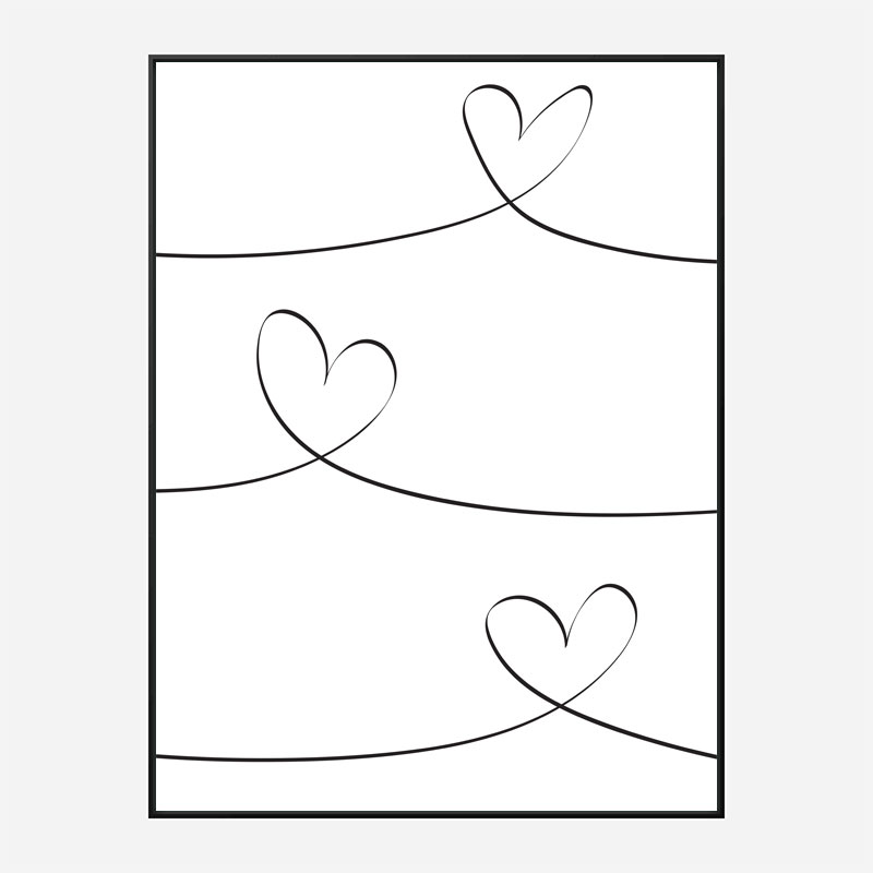 One Line 02 Wall Art Print