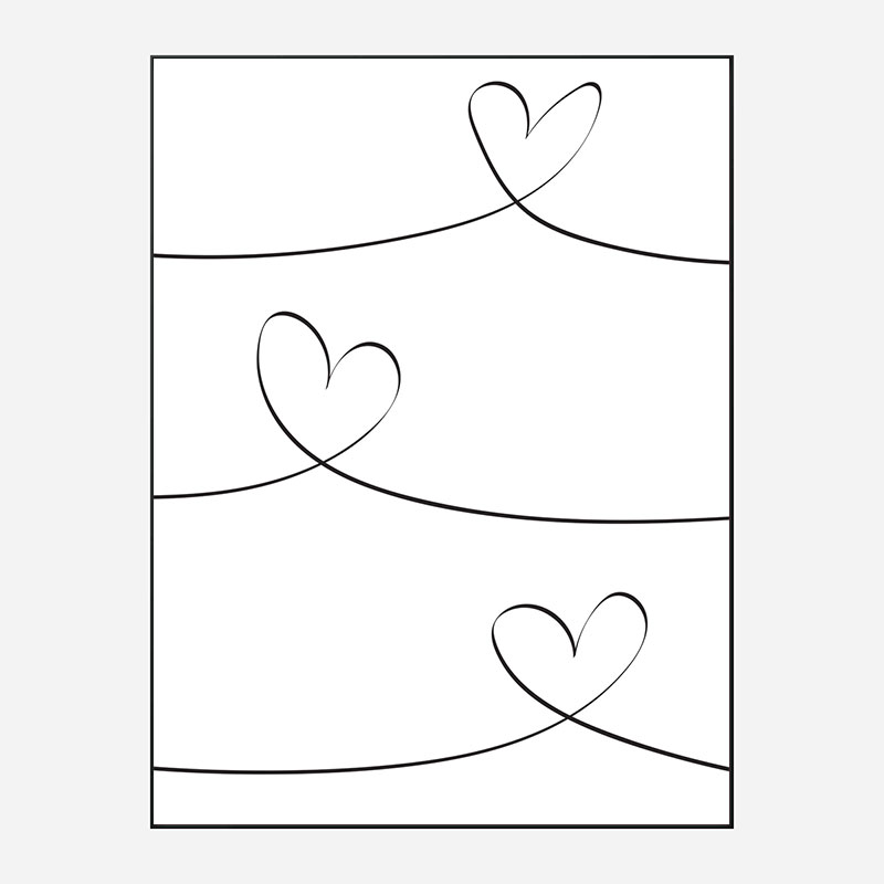 One Line 02 Wall Art Print