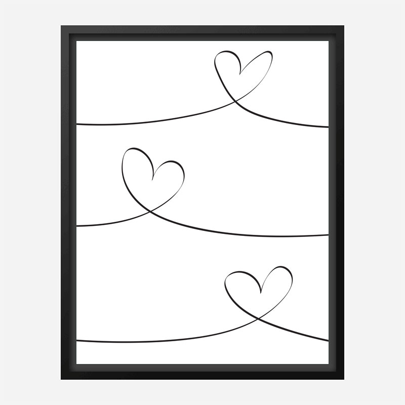 One Line 02 Wall Art Print