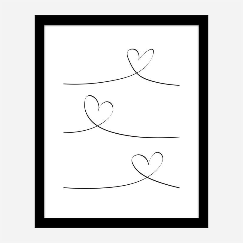 One Line 02 Wall Art Print