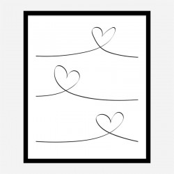 One Line 02 Wall Art Print