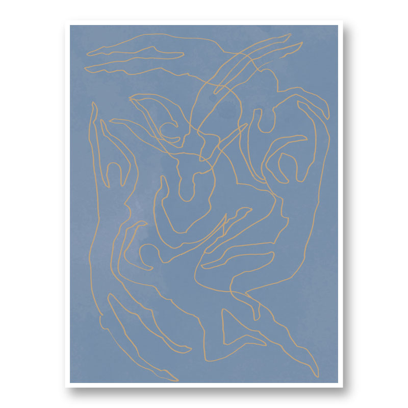 Blue Swimmers Wall Art Print