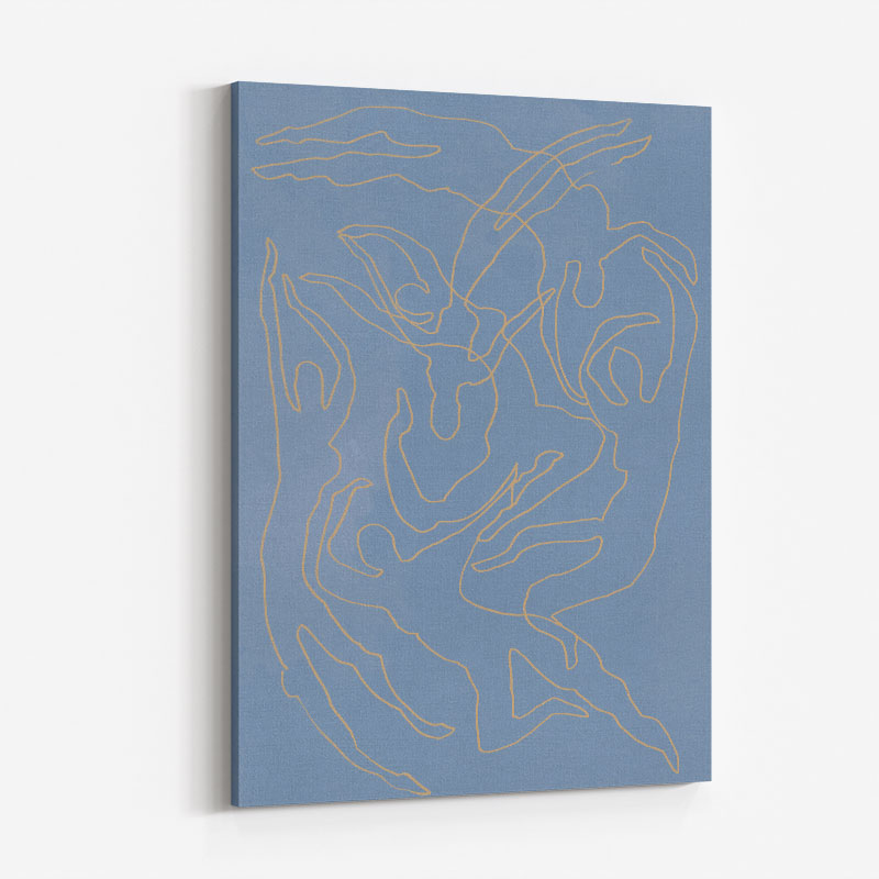 Blue Swimmers Wall Art Print