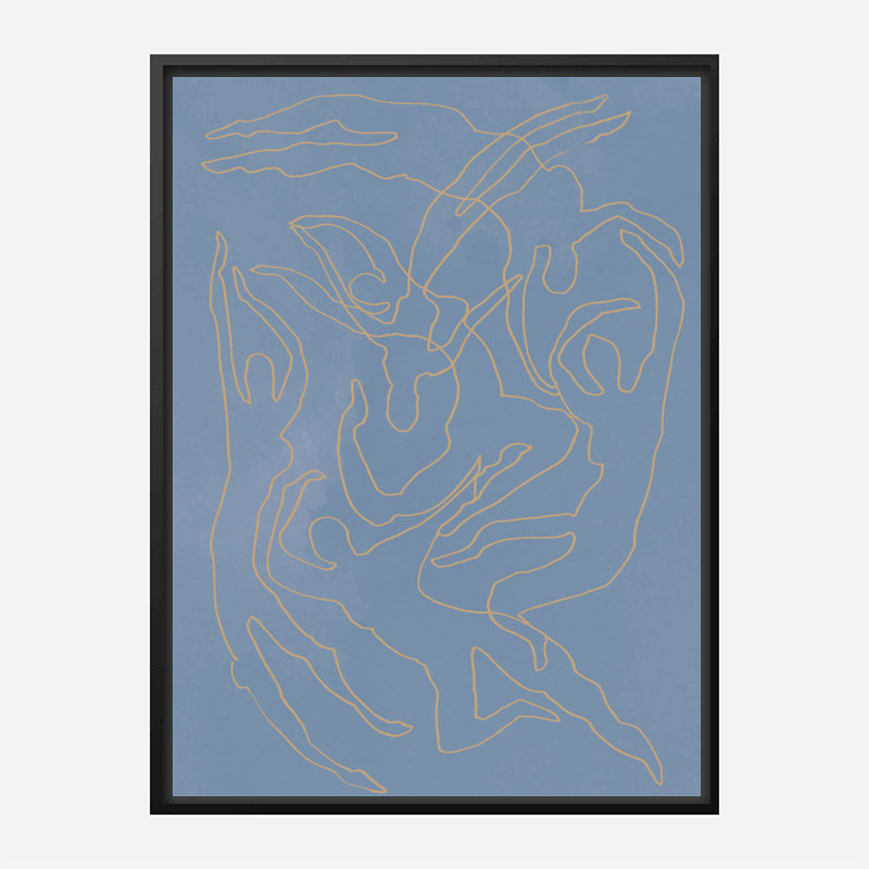 Blue Swimmers Wall Art Print