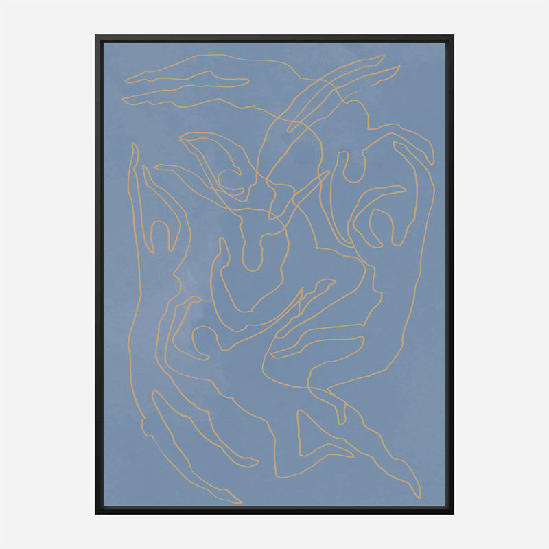 Blue Swimmers Wall Art Print