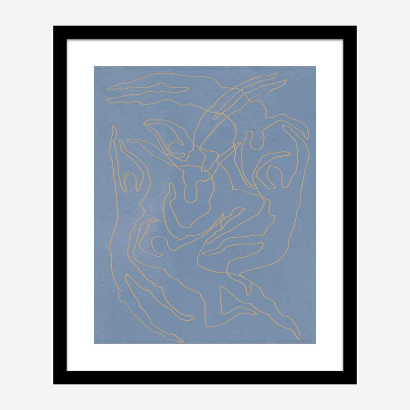 Blue Swimmers Wall Art Print