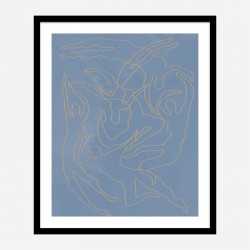 Blue Swimmers Wall Art Print