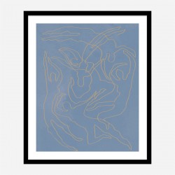 Blue Swimmers Wall Art Print