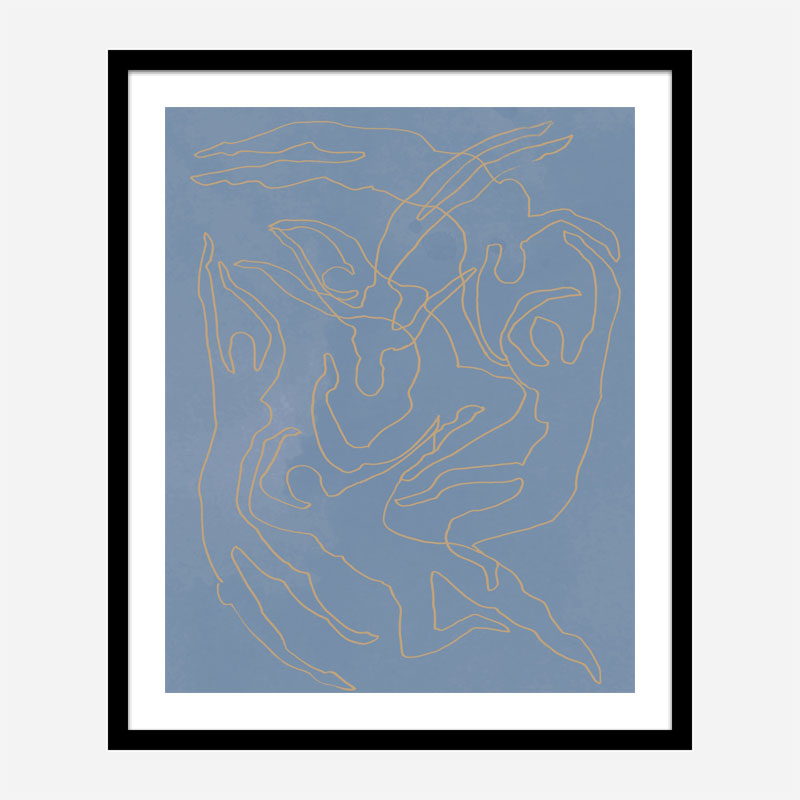 Blue Swimmers Wall Art Print