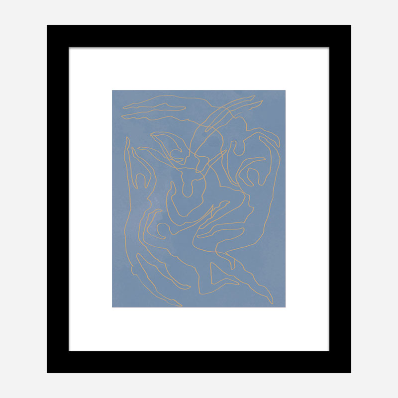 Blue Swimmers Wall Art Print