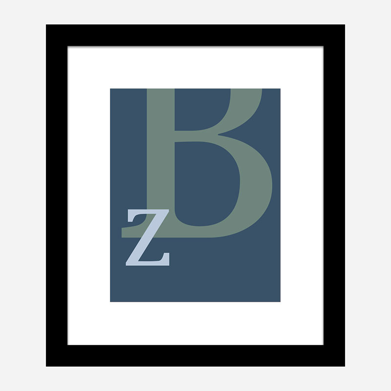 Letter B Wall Art Print