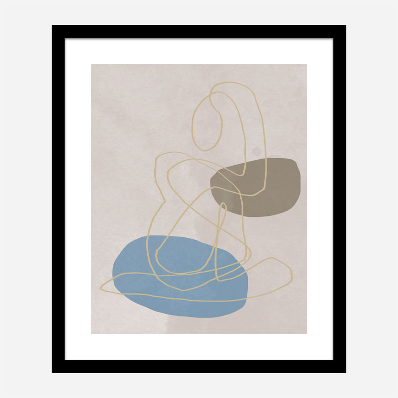 Golden Lines Wall Art Print Golden Lines Wall Art Print