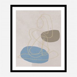 Golden Lines Wall Art Print