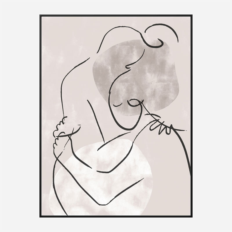 The Hug Wall Art Print