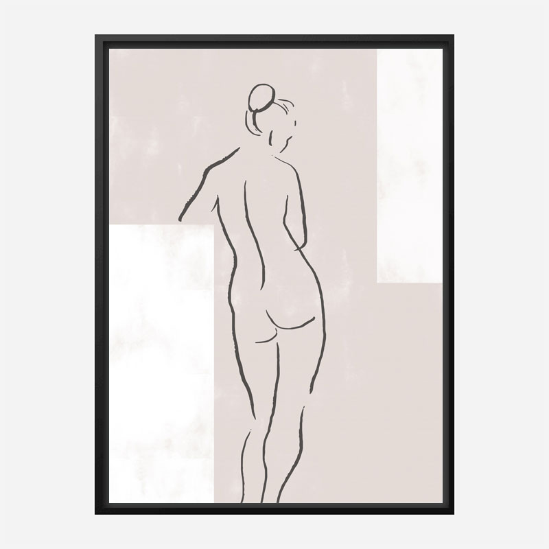 Woman in Studio Wall Art Print