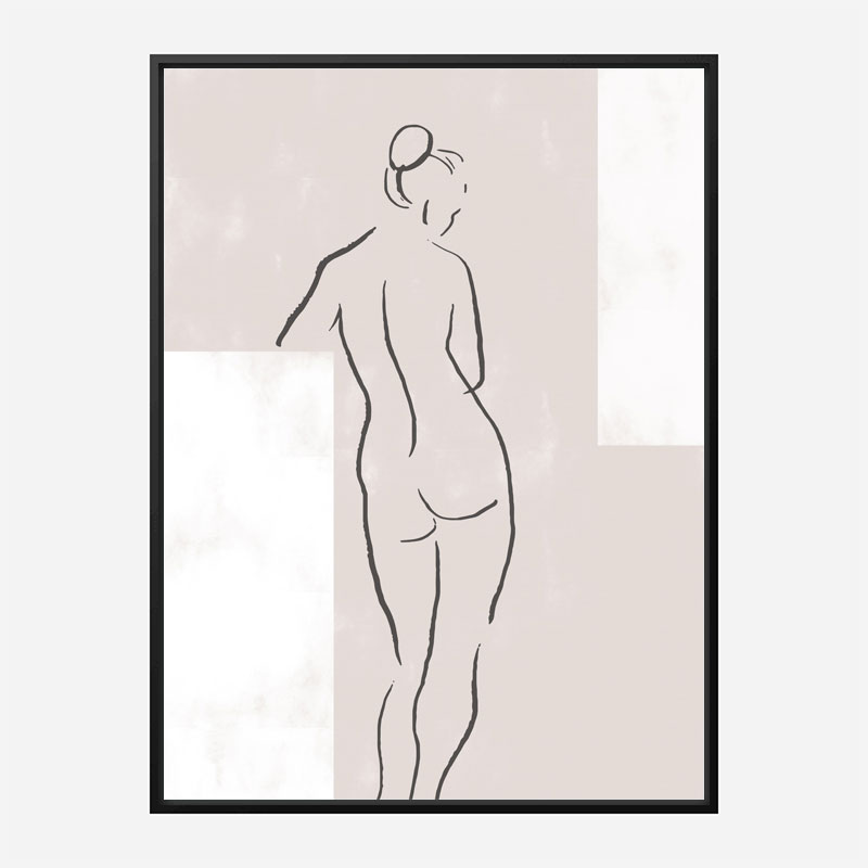 Woman in Studio Wall Art Print