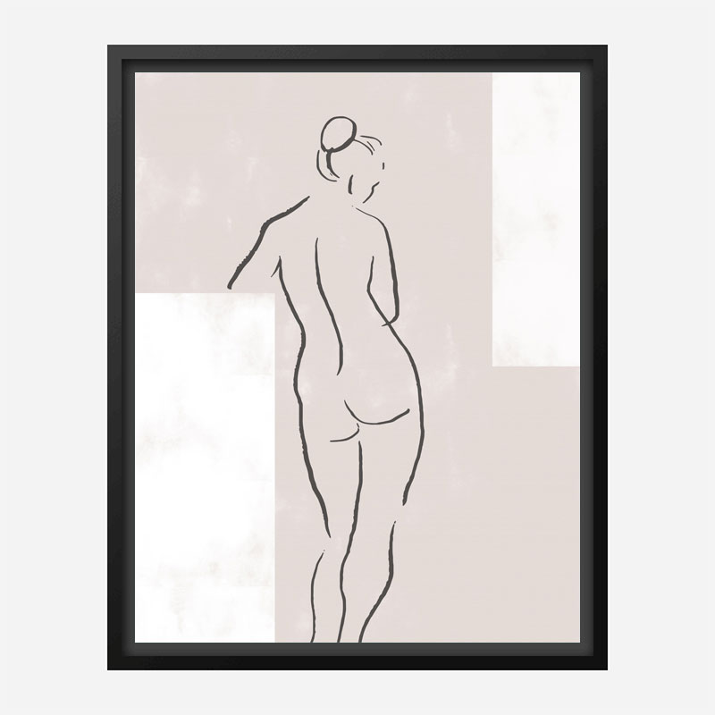 Woman in Studio Wall Art Print