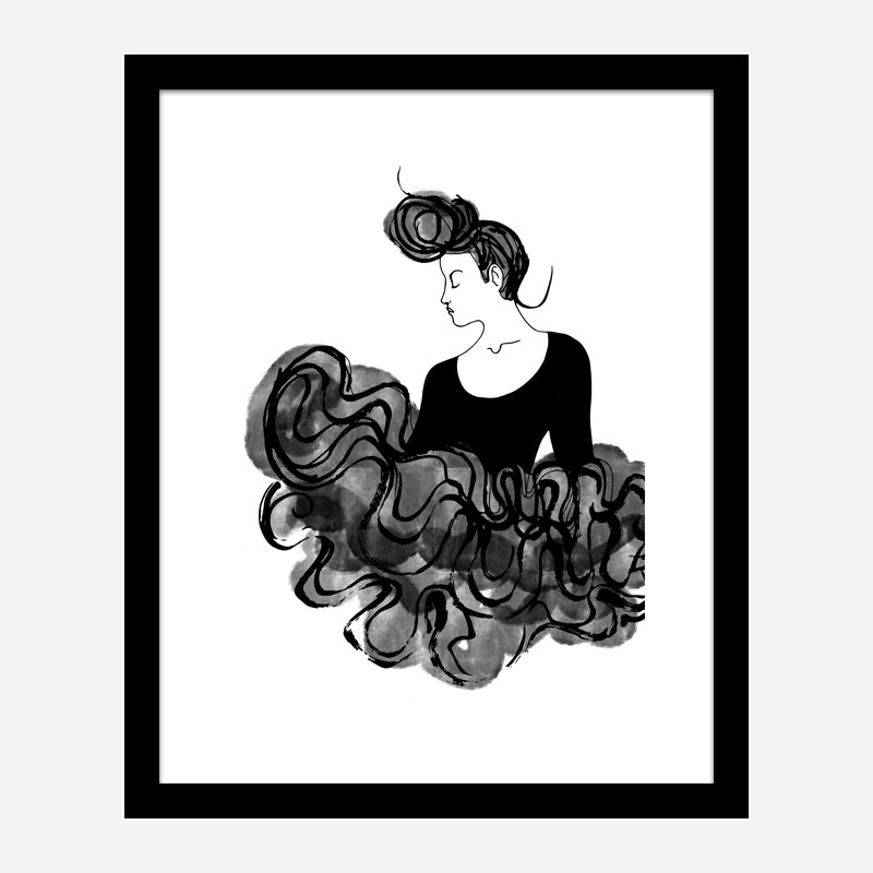 Ballerina Wall Art Print