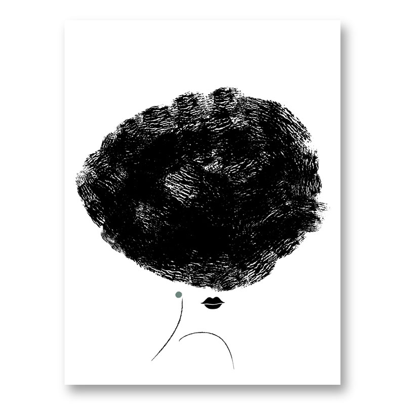 Ballerina Hair Wall Art Print