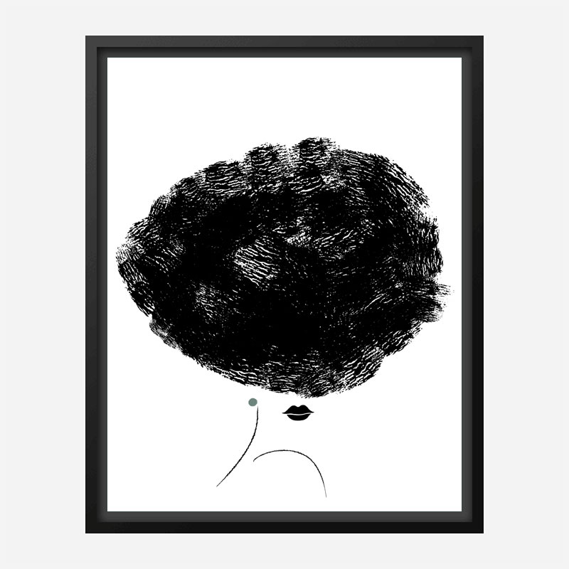 Ballerina Hair Wall Art Print