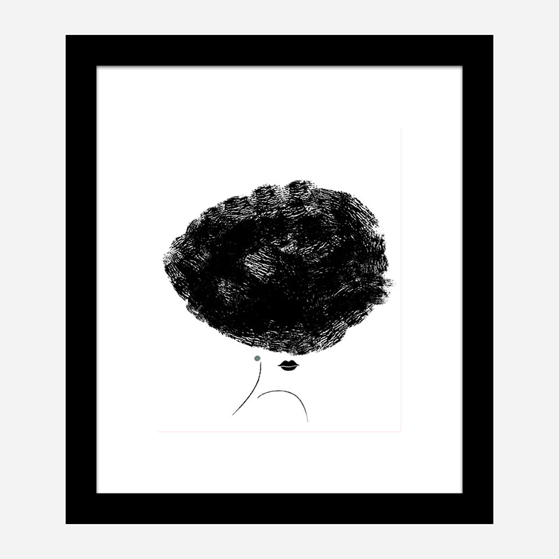 Ballerina Hair Wall Art Print