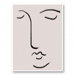 Closed Eyes Wall Art Print