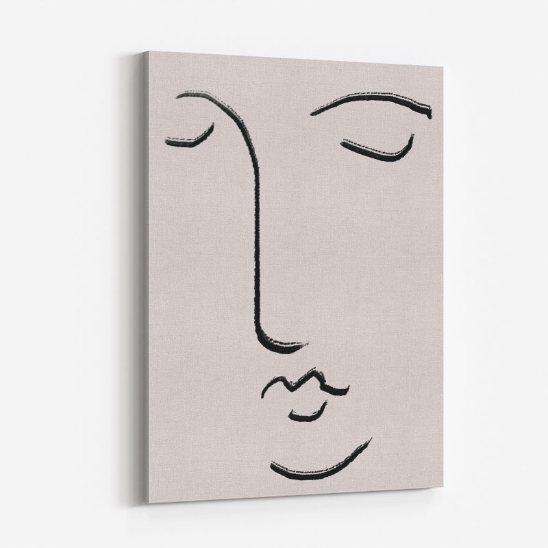 Closed Eyes Wall Art Print